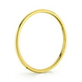 thumbnail image 2 of 10k Dainty Yellow White or Rose Gold 1mm Thin Plain Band, 2 of 4
