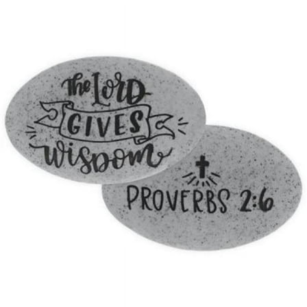 AngelStar 137253 Proverb Stone - Wisdom-Prov. 2-6