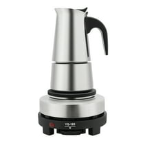 Dwellnix Stovetop Espresso Maker Stainless Steel Italian Coffee Maker Machine Moka Pot