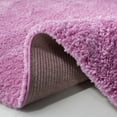 thumbnail image 6 of SAFAVIEH August Carlene Solid Plush Shag Area Rug, Pink, 5' x 5' Square, 6 of 8
