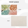 thumbnail image 3 of Palm Leaf Placemats Set of 4, Green Blue Coral Tropical Leaf Decorative Table Mat 12 x 18 Inch Heat Resistant Non Slip Line Fabric Summer Place mat for Holiday Party Kitchen Dining Decor, 3 of 6