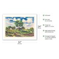 thumbnail image 2 of Summer In The Midwest - Vintage Travel Poster by Joseph Fehér c.1949 - Bamboo Fine Art 290gsm Paper Print (Unframed) 24x32in, 2 of 4