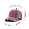 thumbnail image 4 of Lumtrix Vintage Distressed Baseball Caps Soft Dad Hats Adjustable Trendy Hat for Mens Womens Sky Blue One Size, 4 of 4