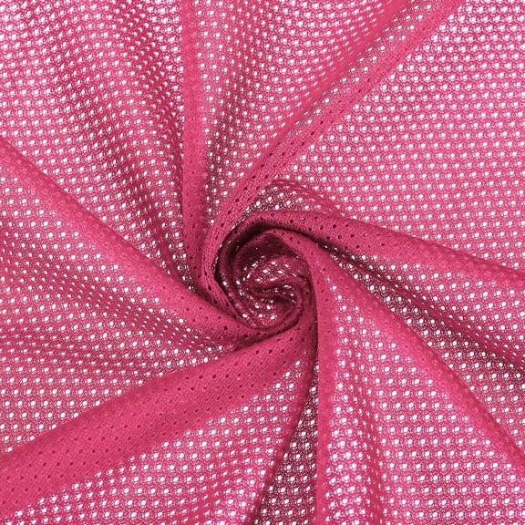 Uxcell 62 Inch Wide Mesh Fabric for Sewing Backpack Pocket and Straps, Netting Clothes, Crimson 1 Yard