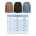 thumbnail image 5 of Luxtrada Loose Fitting Sports Knit Long Sleeved Button up Hooded Sweater Pullover (Black,L), 5 of 10