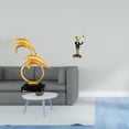 thumbnail image 2 of Figura de delfín,Colección de adornos de escritorio con figuras de delfines,Estatua decorativa moderna para el hogar,artesanías artísticas,Figura de escritorio,Estatua de rana, 2 of 8
