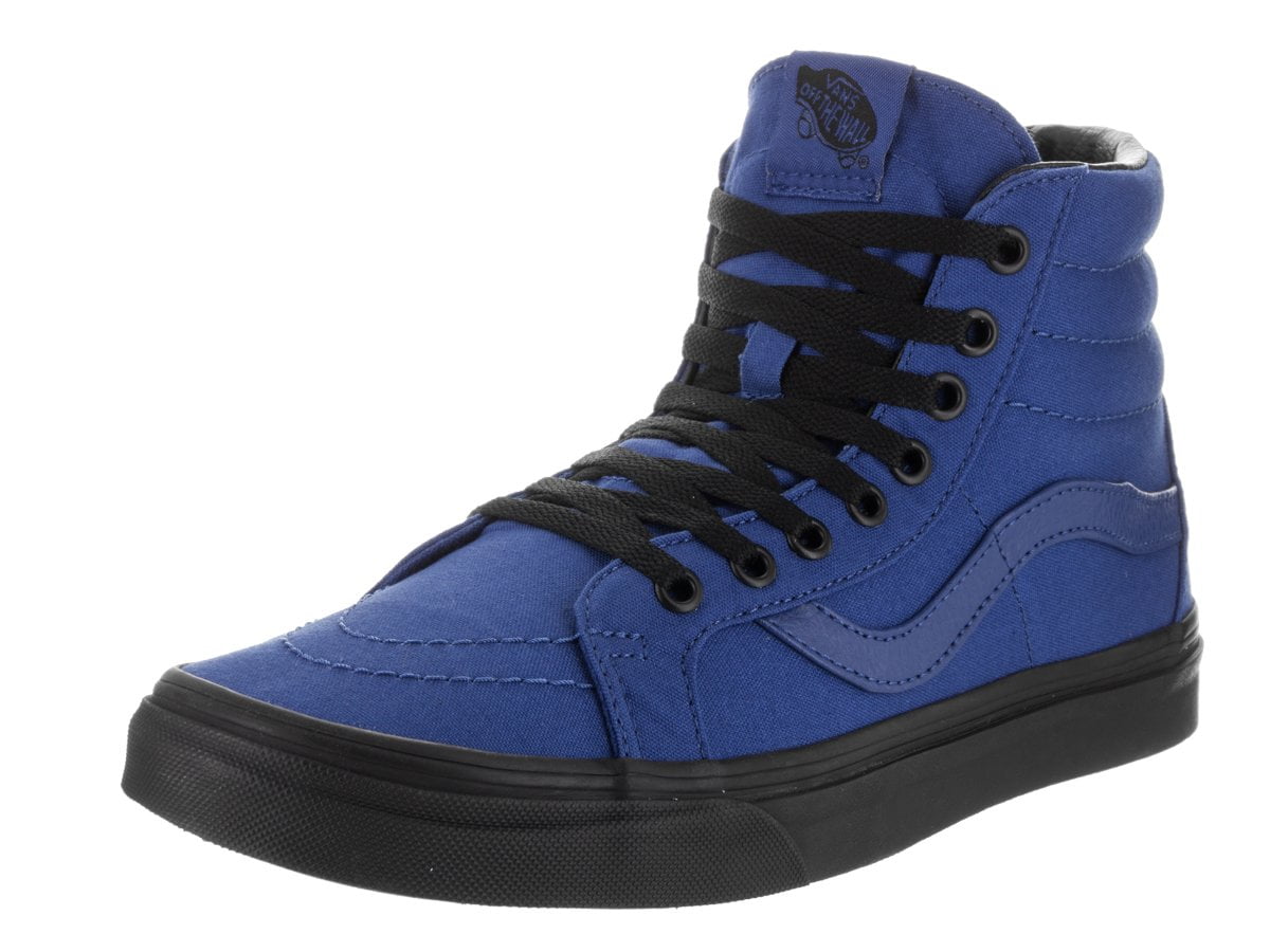 vans sk8 hi blue and black