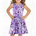 thumbnail image 2 of LOVZFMLL Robe d'Été Sans Manches pour Enfants, Col Princesse, Robe Décontractée Douce et Décontractée, Robe à Col Sans Manches, 2 of 6