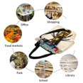 thumbnail image 5 of KLL Tote Bag for Women Honey Bee Print Shopping Grocery Reusable Bags for Office School Shopping Travel, 5 of 6