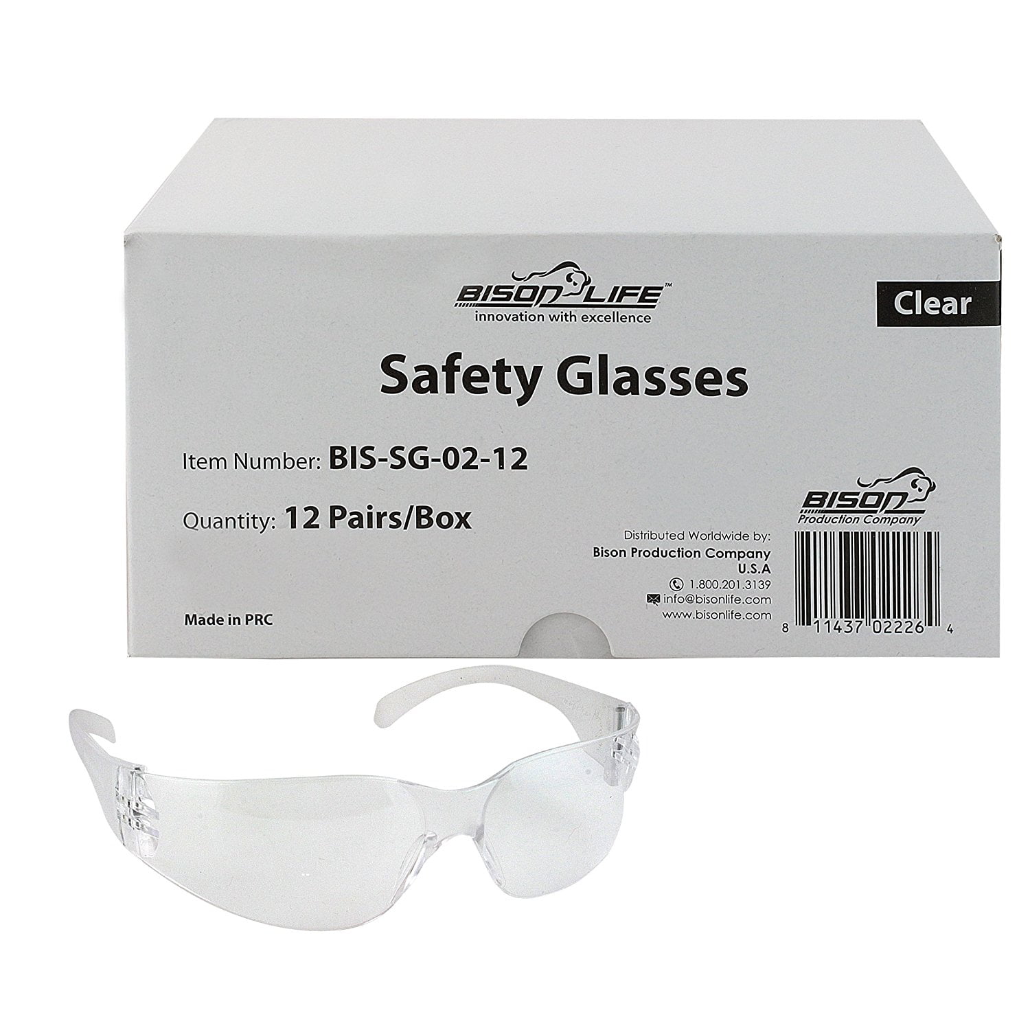 bison safety glasses