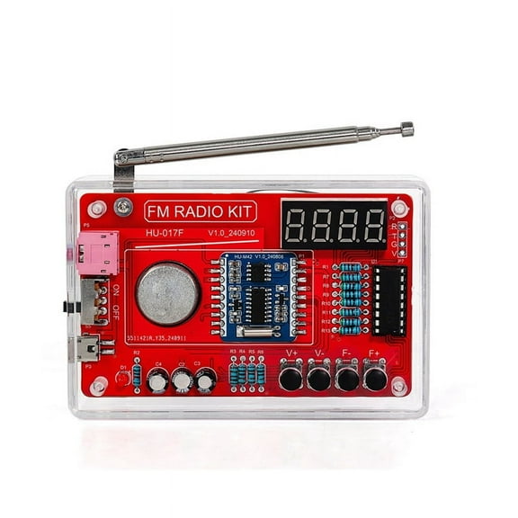 DIY FM Radio Electronic Kit 87-108MHZ Welding Practice Parts RDA580 Soldering Project Solder