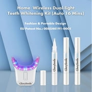 GlorySmile Teeth Whitening Set - 32 LED units, 4 gel packs. Suitable for sensitive teeth.