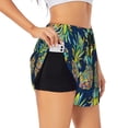 thumbnail image 5 of Rocae Colorful Pineapples for Women's Athletic Shorts Quick Dry Workout Hiking Shorts With Pockets for Running, Yoga, Gym, Sports Medium, 5 of 9