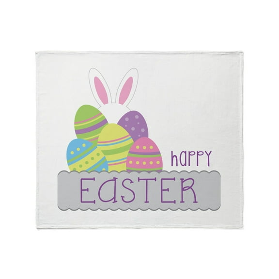 CafePress - Happy EASTER Throw Blanket - Soft Fleece Throw Blanket, 50"x60" for All Ages
