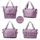 thumbnail image 3 of Púrpura*Bolsa de viaje Bolsa de gimnasio deportiva Bolsa de mano plegable Bolsa grande para pasar la noche con bolsillo mojado, 3 of 5