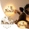 thumbnail image 4 of Diceymbol Lighted Nativity Wall Hanging Sign, Holy Birth Manger Wall Decor with Warm LED Lights and Snowflake Pendants for Christmas Home Decoration, 4 of 8