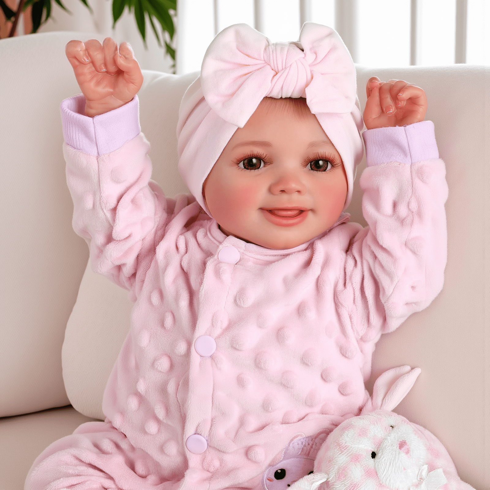 RSG Lifelike Reborn Baby Dolls 17 inch baby doll with Soft Cloth Body Real Life Baby Dolls with Gift Box for Kids Age 3+