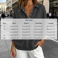 thumbnail image 7 of LWITHSZG Womens Collared Henley Sweatshirt Fleece Lined Long Sleeve Sweatshirts Fall Winter Going&nbsp;Out Casual Pullover Tops Size L, 7 of 7