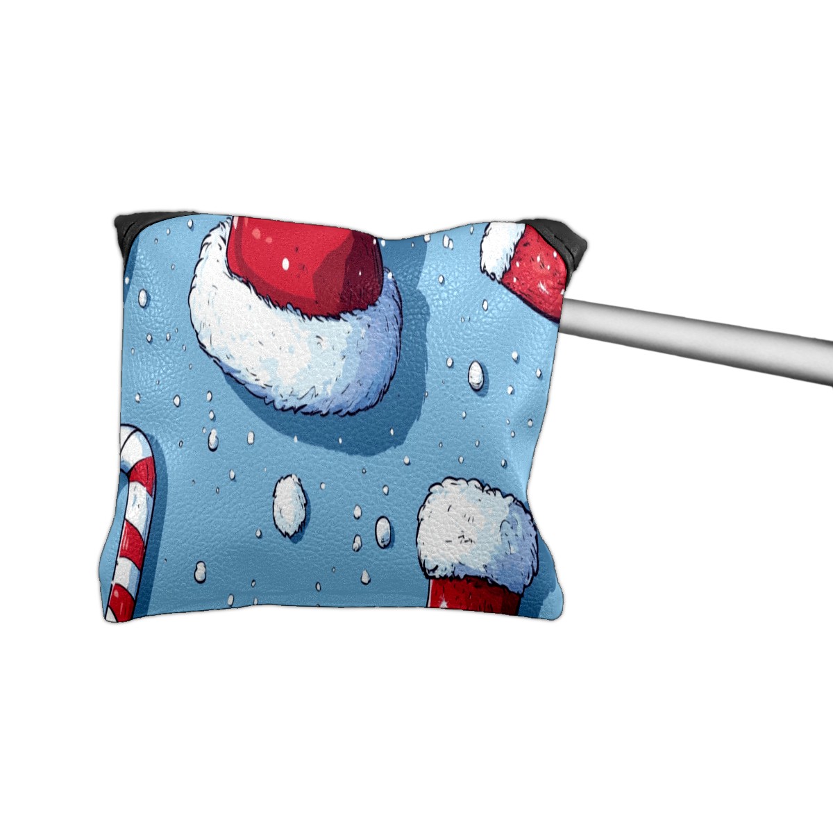 Golf Mallet Putter Cover Santa Hat Premium Leather Waterproof Magnetic Closure