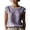 Purple, variant on Women's Classic Loose Fit Sleeveless Lace Blouse with Round Neck for Everyday and Travel, White, XL