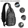 thumbnail image 3 of Science Themed Sling Backpack, Crossbody Daypack with Astronomy Physics Chemistry Print for STEM Education, 3 of 6