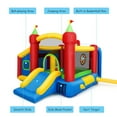 thumbnail image 4 of Gymax Kids Inflatable Bounce House Play Slide Jumping Castle Ball Pit with 550W Blower, 4 of 10