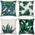 thumbnail image 1 of Linen printed pillowcase four piece set comfortable soft home decor detachable pillowcase, 1 of 4