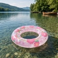 thumbnail image 6 of WWC Flower Pool Float, 29 inch Glitter Inflatable Blossom Swim Ring, Extra-Thick PVC Floatie for Adults and Kids, Summer Water Party Decor, 6 of 7
