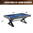 thumbnail image 2 of 7.25 ft Felix Billiard Pool Table with Complete Accessories Set, Blue, by Barrington Billiards, 2 of 8
