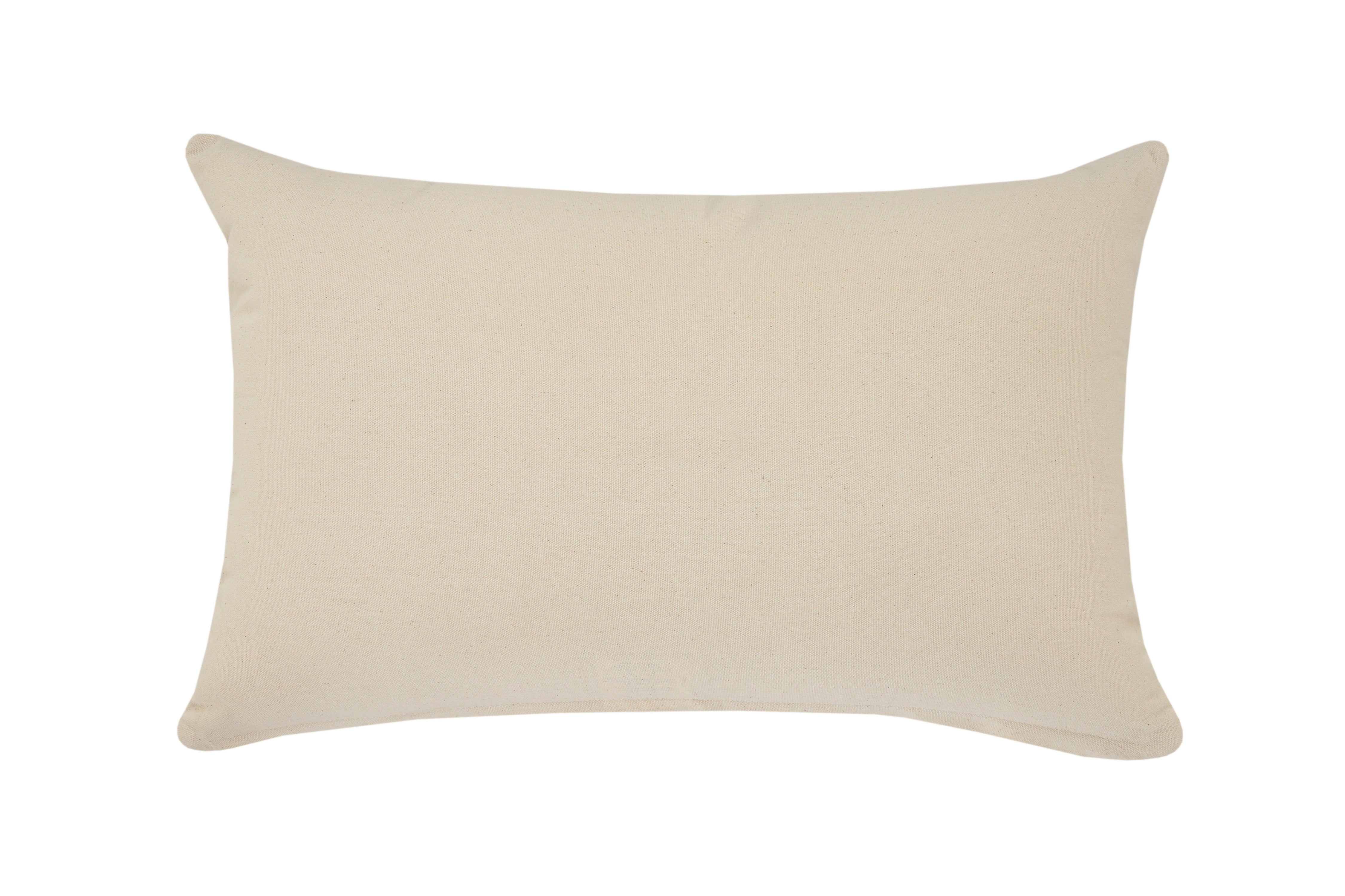 Ox Bay 16" x 24" Cream/ Beige Tribal Organic Cotton Pillow Cover