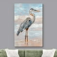 thumbnail image 2 of wall26 Canvas Print Wall Art Pastel Sky Beach Shore Wave Crane Bird Nature Wilderness Illustrations Modern Art Decorative Multicolor Zen Rustic Relax/Calm for Living Room, Bedroom, Office - 16"x, 2 of 5