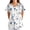 Blue, variant on Scrubs for Women V Neck Short Sleeve Scrubs Tops Casual Sunflower Floral Print Workwear Blouse with Pockets Work Shirts Uniform Comfortable Nursing Tunic(S-5XL)
