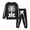 Z02-Black, variant on Girls Cartoon Print Hooded Pullover and Pants Outfit Set 2 Piece Casual Playwear Comfortable Top Bottom Combo for Toddler Fall Clothes