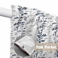thumbnail image 4 of Dark Blue Grey Botanical Swag Valances for Windows 2 Pack, Kitchen Window Curtains 36 Inch Length, Spring Floral Summer Farmhouse Privacy Swag Curtains for Living Room/Bathroom 36"x36", 4 of 8