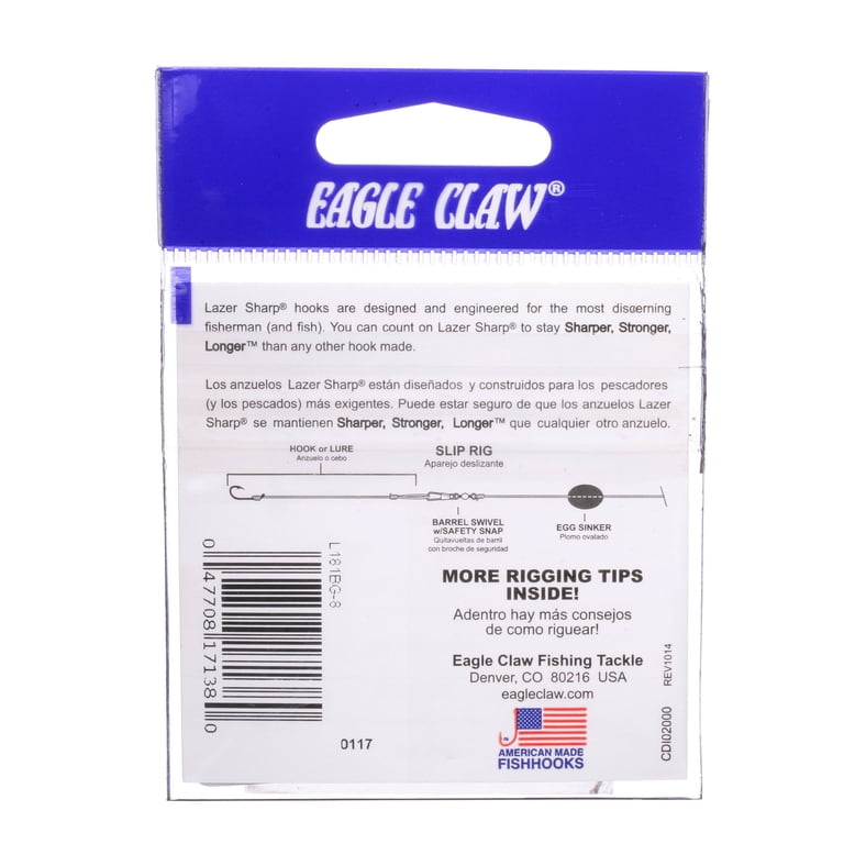 eagle claw no 4 bronze horizontal fish hooks 141 Baitholder Snelled Hook, Assortment spanning both fresh and saltwater fishing. Eagle Claw Lazer Sharp Kahle