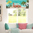 thumbnail image 3 of Tropical Coconut Tree Truck Beach Curtain Valance Rod Pocket 54''x18'' Car Sea Ocean Curtains Summer Window Treatment Topper Panel for Kitchen Living Room Bedroom Bathroom Farmhouse Decor, 3 of 7