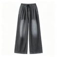 thumbnail image 4 of Karymi Shorts for Women Drawstring Waist Baggy Balloon Jeans, Wide Leg Jogger Denim Long Pants, Elastic Cuffed Hem Oversized Harem Trousers With Side Pockets Halara Pants Women, 4 of 7