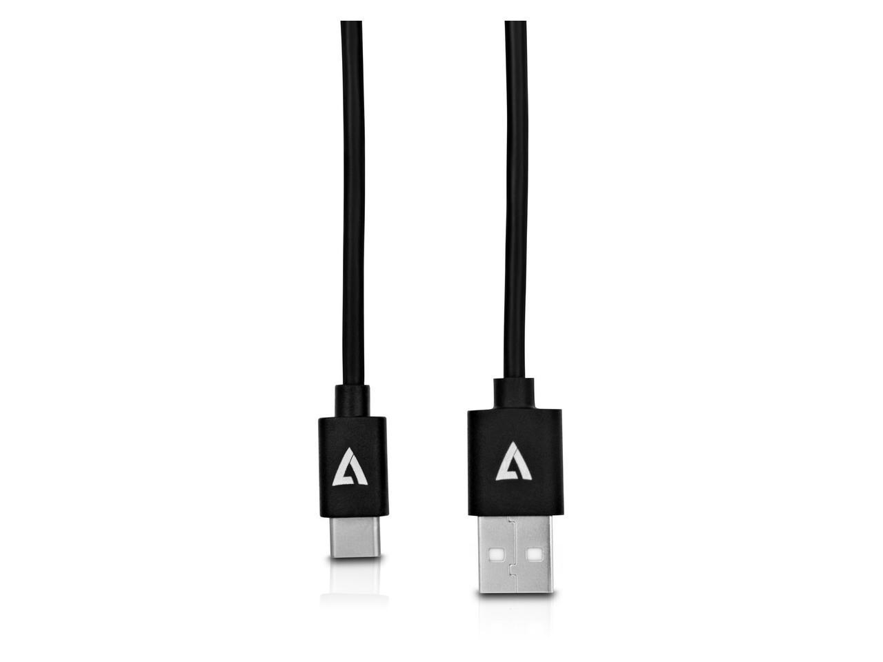 V7-CABLES V7U2AC-2M-BLK-1E 6.6FT BLK USB2 A TO USB-C CABLE - image 3 of 7