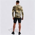 thumbnail image 5 of Realistic Camo Quarter Zip Pullover for Men, Long Sleeve Hunting Fishing Jersey with Moisture Wicking Quick Dry Fabric - Lightweight Outdoor Athletic Performance Tops Bronze L, 5 of 6