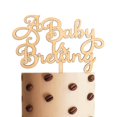 thumbnail image 1 of Topper de madera para pastel Upfirst, estilo rústico, «A Baby is Brewing», 1 of 7