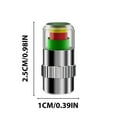 thumbnail image 4 of 4-PCS Car Tire Pressure Monitor Caps - 3-Color LED Alert for PSI Check, Stainless Steel Waterproof Valves for Cars/Bikes, Driving Safety Accessories with 36PSI Capacity, 4 of 9