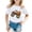 White, variant on CONFREE Halloween Boys Short Sleeve Tshirts Crew Neck Cartoon Pumpkin Graphic Soft Hallowmas T-Shirts for Kids