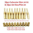 thumbnail image 1 of 10Pcs Carburetor Main Jet Kit & 10Pcs Slow/Pilot Jet for PWK OKO CVK PWM NSR KSR Motorcycle Carburetor, 1 of 5