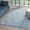 Blue, variant on Luxe Weavers Machine Woven Smoke 2x3 Area Rug Fringed, Textured Carpet