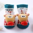 thumbnail image 5 of Newborn Baby Girl Boy Cotton Socks Infant Cartoon Christmas Socks Anti-slip Middle Tube Floor Socks 0-1Y, 5 of 7