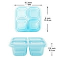 thumbnail image 2 of Youngever 8 Pack 4-Compartment Reusable Snack Box Food Containers, Bento Lunch Box, Meal Prep Containers, Divided Food Storage Containers (Rainbow Color Container), 2 of 5