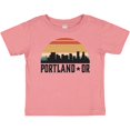 thumbnail image 3 of Inktastic Portland Oregon Skyline Retro Sunset Boys or Girls Baby T-Shirt, 3 of 5