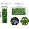 thumbnail image 2 of Artificial Ivy Fence Screening, Garden Privacy Hedge Screen, Expandable Faux Green Leaf Trellis, 30cmx180 - Expanded, 2 of 7