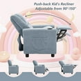 thumbnail image 4 of Corduroys Little Ones Recliner Chair with Cup Holder and Side Pockets, Little Loungers Blue, 4 of 8