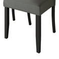 thumbnail image 5 of Castle Place Mid-Century Button Tufted Wooden Dining Chairs, Grey, Set of 2, 5 of 7